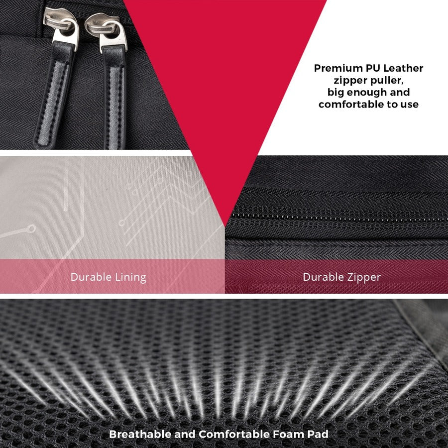 Swissdigital Design PEARL SD1005M-01 Carrying Case (Backpack) for 15.6" to 16" Apple Notebook, Accessories - Black