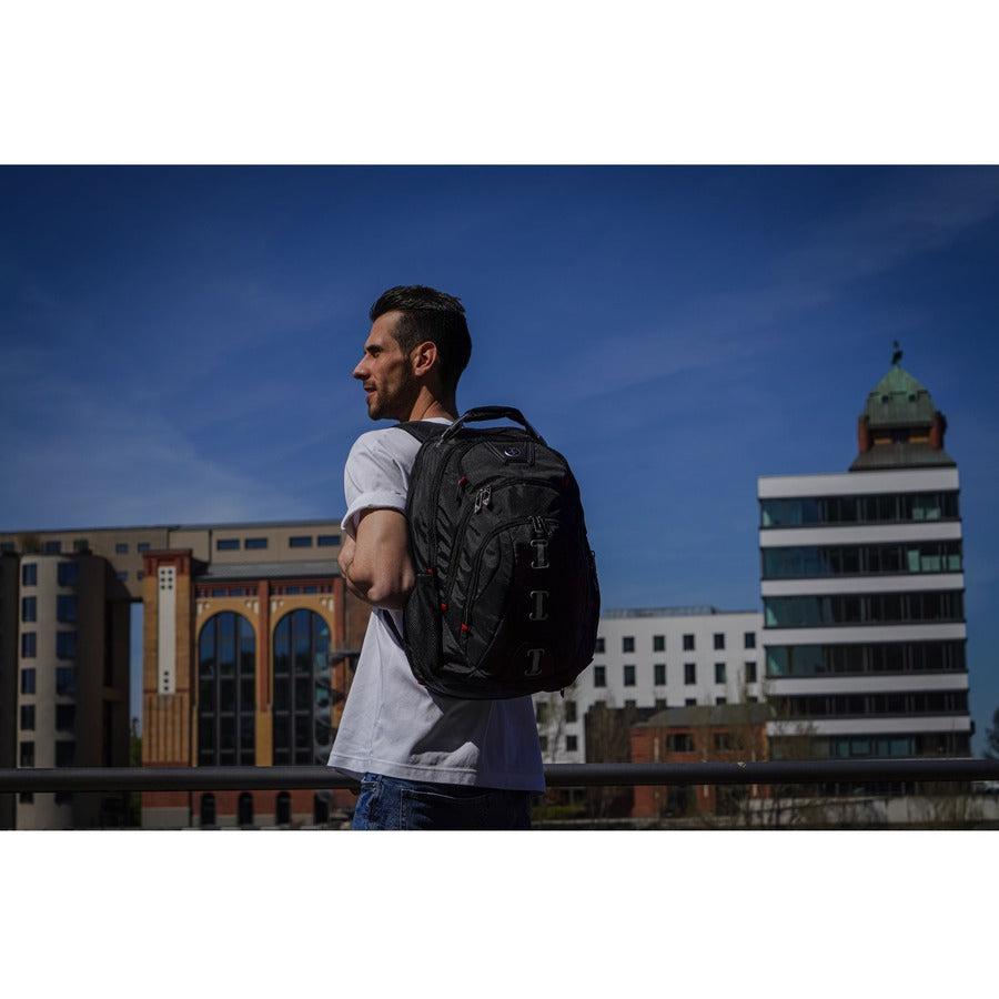 Swissdigital Design Pixel SD-857 Carrying Case (Backpack) for 15.6" to 16" Apple iPhone iPad Notebook, MacBook Pro - Black