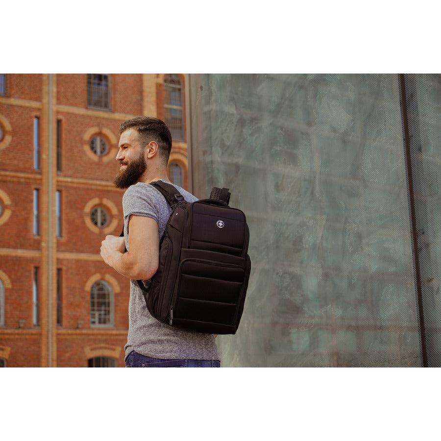 Swissdigital Design SENSOR TSG4H198-1 Carrying Case (Backpack) for 15.6" to 16" Apple Notebook - Black