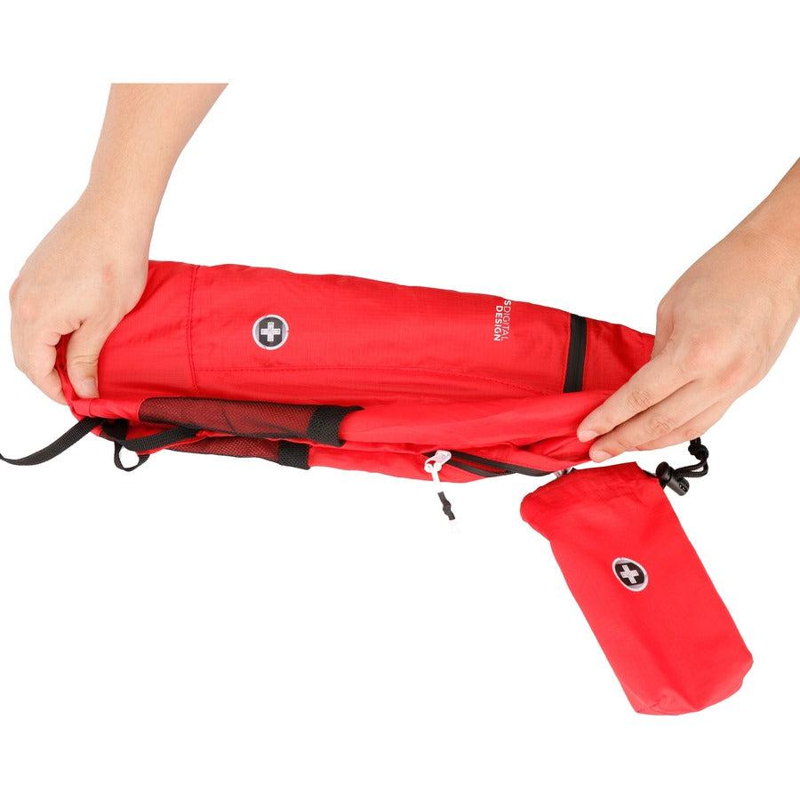 Swissdigital Design Seagull SD1595-42 Carrying Case Rugged (Backpack) Notebook, Accessories, Tablet, Cell Phone - Red