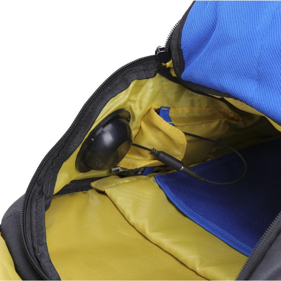 Swissdigital Design Soundbyte SD-03B Carrying Case (Backpack) for 13.5" to 14" iPad Notebook, MacBook Pro - Black