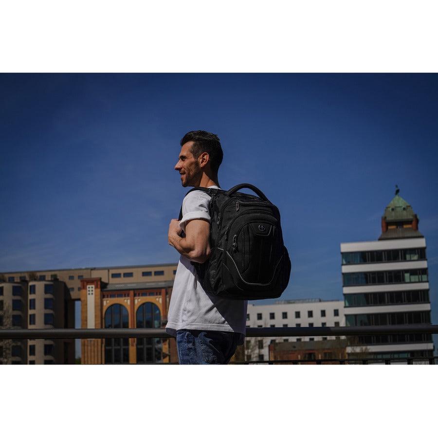 Swissdigital Design TERABYTE J16BTFB-41 Carrying Case (Backpack) for 15.6" to 16" Apple, Amazon iPhone iPad Notebook, MacBook Pro - Black/Red