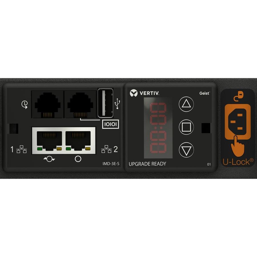 Switched Power Distribution Unit - 11kW Vertical Mount Remote Monitoring | Vertiv UU30009L