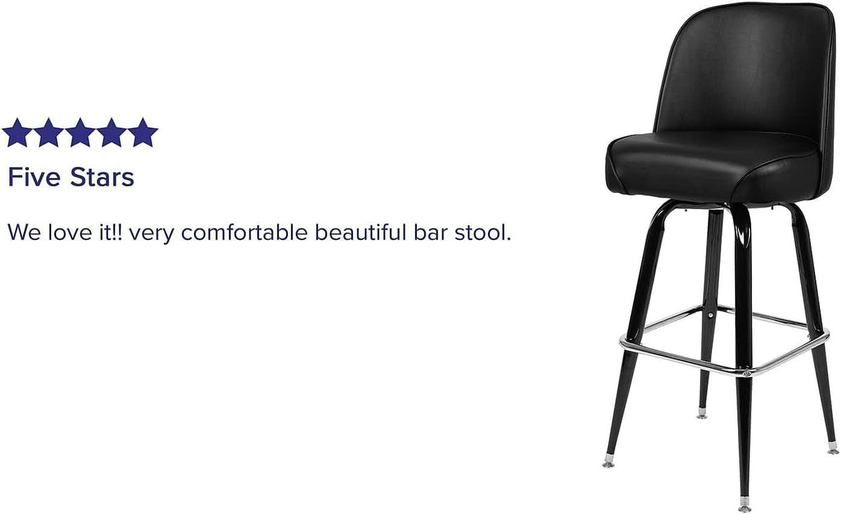 Swivel Bucket Seat Metal Barstools for Stylish Dining