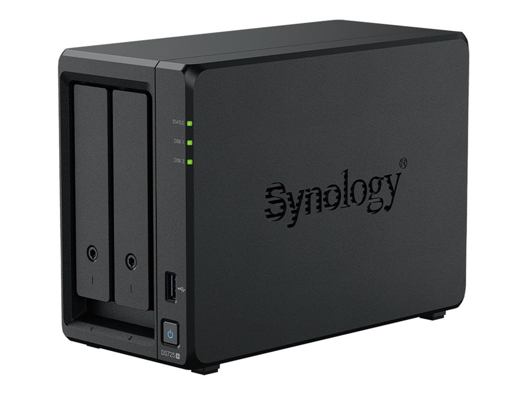 Synology DS725+ 2-Bay Diskless NAS with Expandable RAM for Small Business