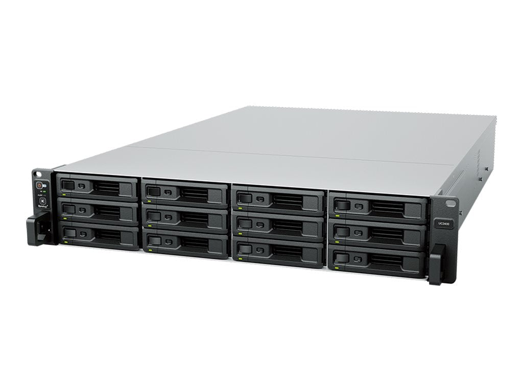 Synology UC3400 12-Bay Diskless SAN with Active-Active Dual Controllers for Enterprise