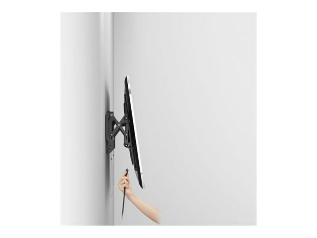 TECHly - Mounting kit (wall mount) - for curved / flat panel - anti-theft - steel - black - screen size: 43-90"" 461863