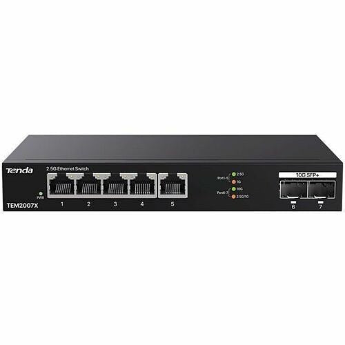 TENDA TEM2007X 5-Port 2.5G Ethernet Switch with 2x 10G SFP+ for Business