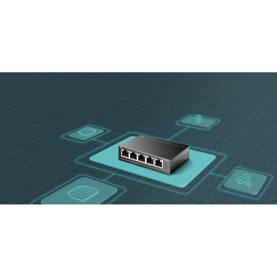 TL-SG105PE TP-Link 5-Port Gigabit Easy Smart Switch - 4-Port PoE+ | TecISoft
