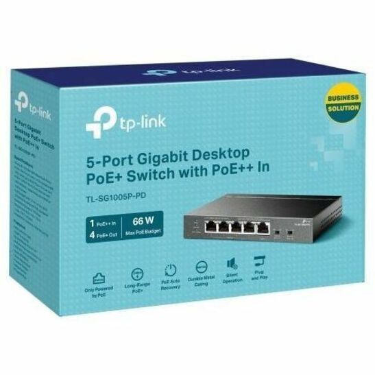 TP-LINK 5-Port Gigabit Desktop Switch with PoE In/Out for Small Offices