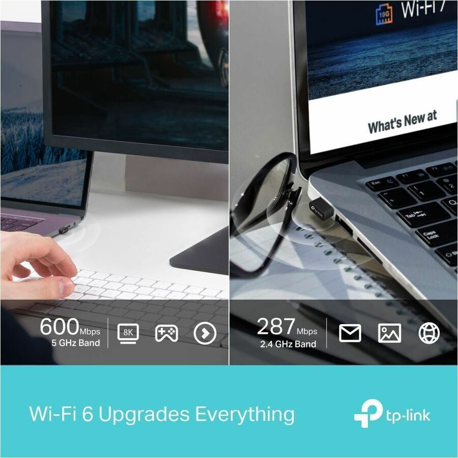 TP-LINK Archer TX10UB Nano AX900 Wi-Fi 6 Bluetooth 5.3 USB Adapter for Laptops & Desktops