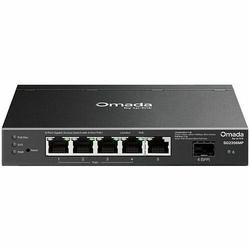 TP-LINK Omada 6-Port Gigabit PoE+ Switch with 4 PoE Ports for SMB