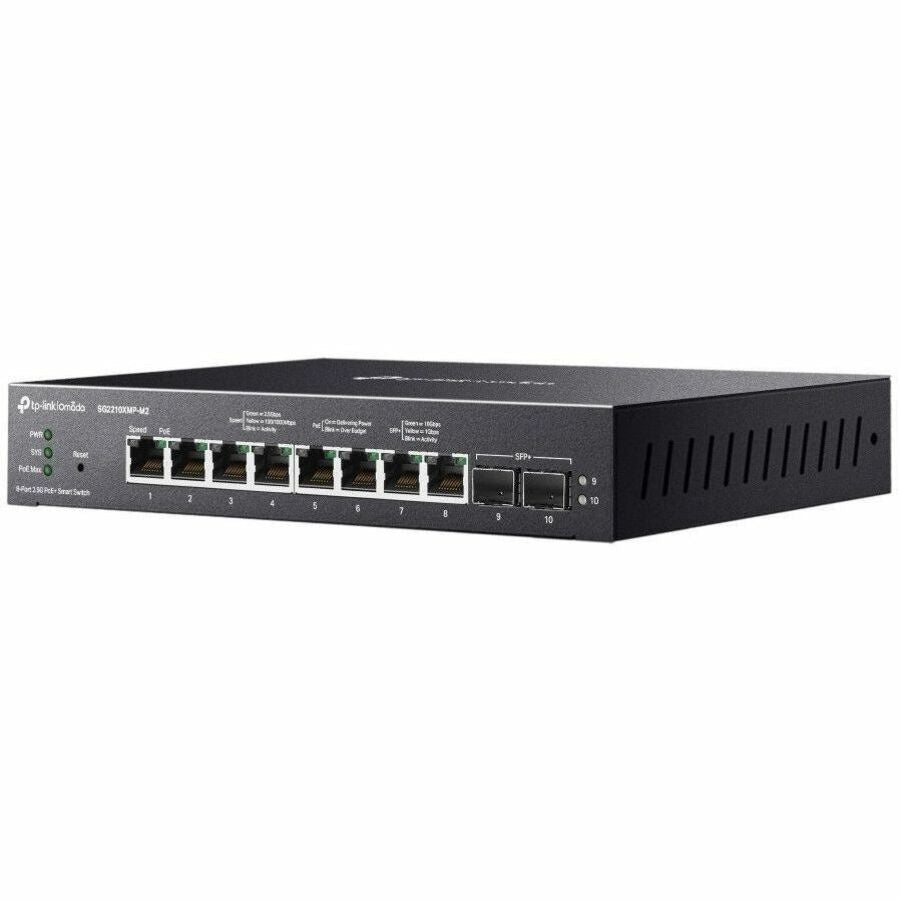 TP-LINK Omada SG2210XMP-M2 Smart 8-Port 2.5G PoE+ Switch with 10GE SFP+