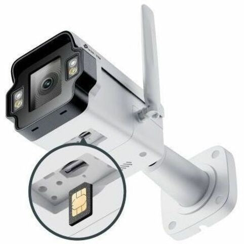 TP-LINK VIGI 4MP Outdoor 4G Bullet Camera with Full-Color Night Vision