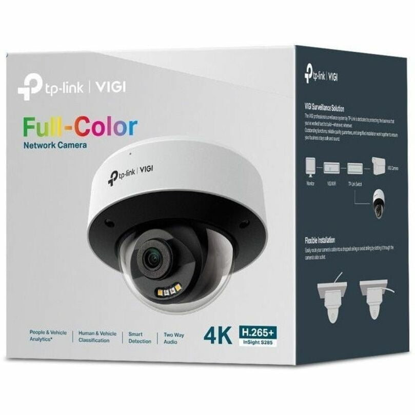 TP-LINK VIGI 8MP Full-Color Dome Camera with Smart Analytics