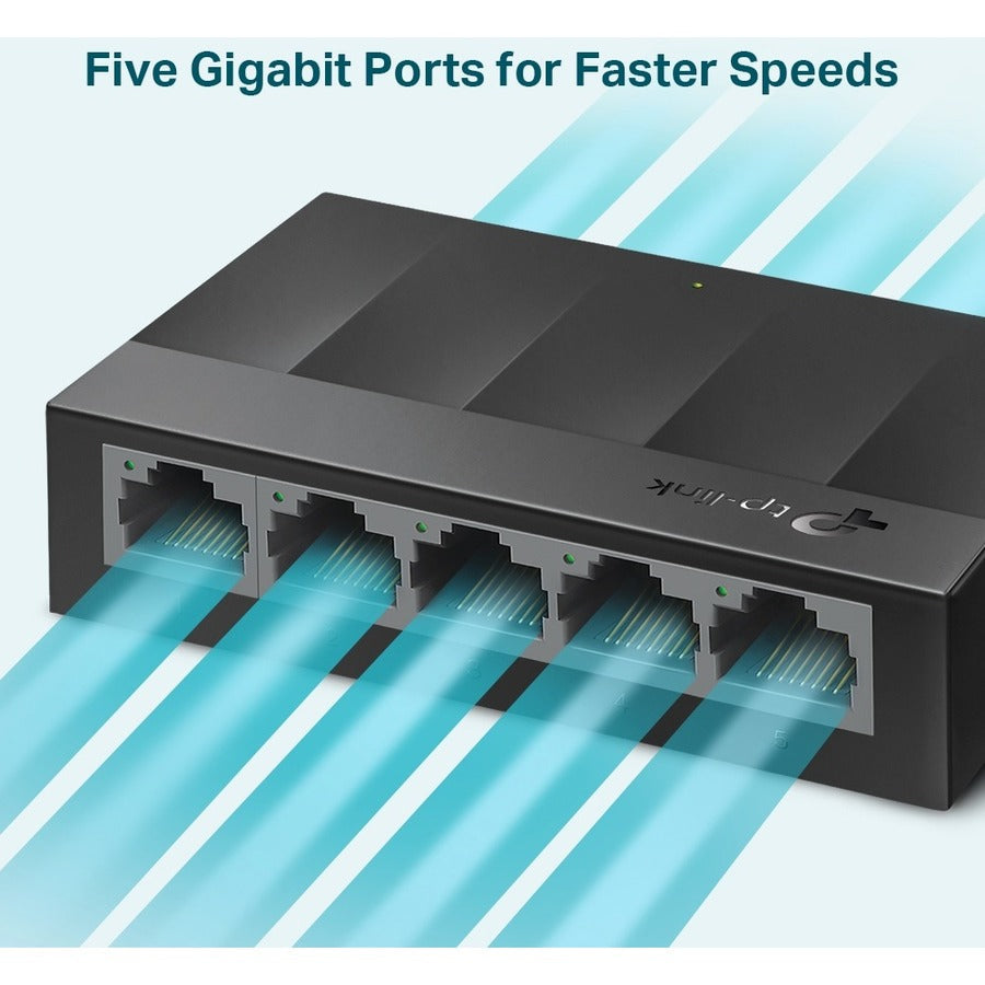 TP-Link 5-Port Gigabit Desktop Switch LS1005G - Unmanaged Green Ethernet | Tecisoft