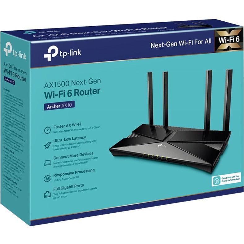 TP-Link Archer AX10 - Wi-Fi 6 IEEE 802.11ax Ethernet Wireless Router ARCHERAX10