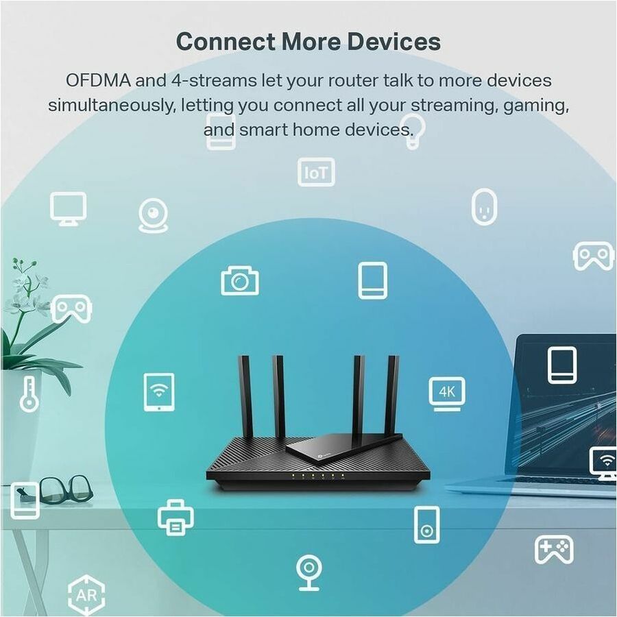TP-Link Archer AX55 - Wi-Fi 6 IEEE 802.11ax Ethernet Wireless Router
