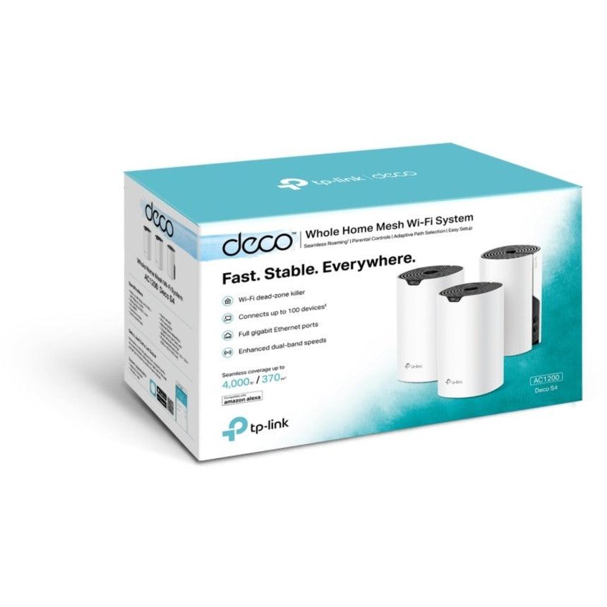 TP-Link Deco S4 (3-pack) - Wi-Fi 5 IEEE 802.11ac Ethernet Wireless Router