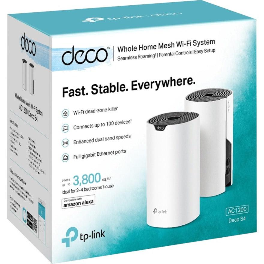 TP-Link Deco S4(2-Pack) - Deco Whole Home Mesh WiFi System DECOS4(2-PACK)