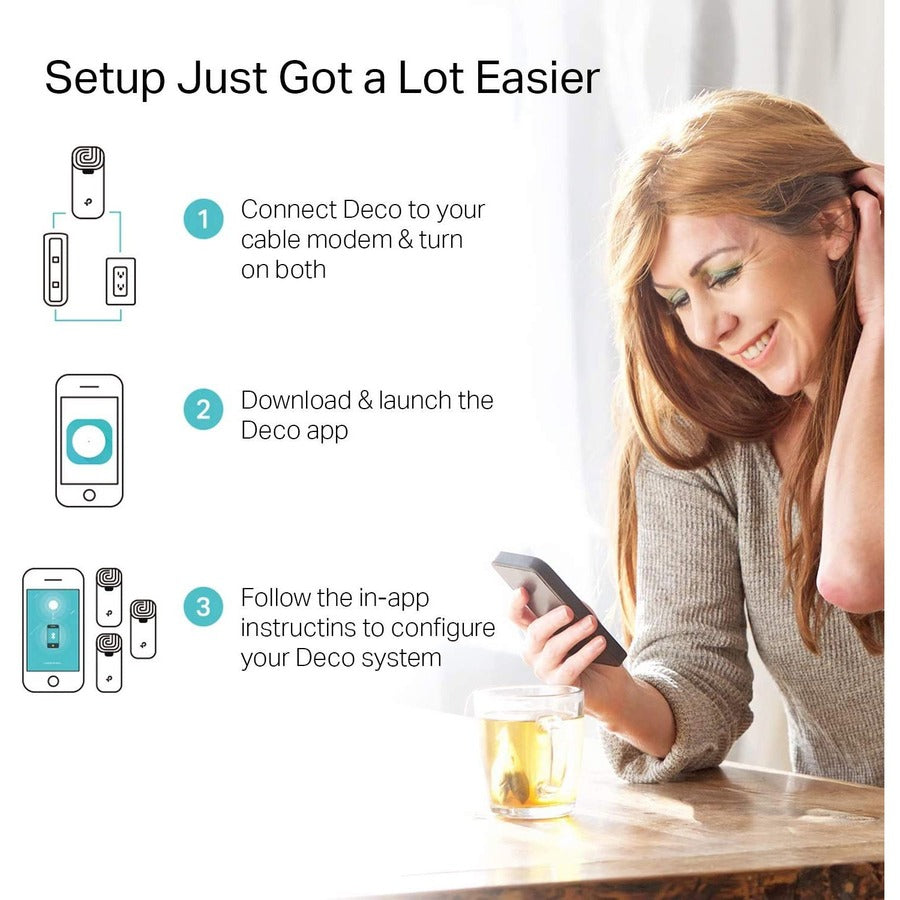 TP-Link Deco S4(2-Pack) - Deco Whole Home Mesh WiFi System DECOS4(2-PACK)