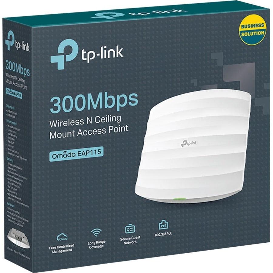 TP-Link EAP115 IEEE 802.11n 300 Mbit/s Wireless Access Point