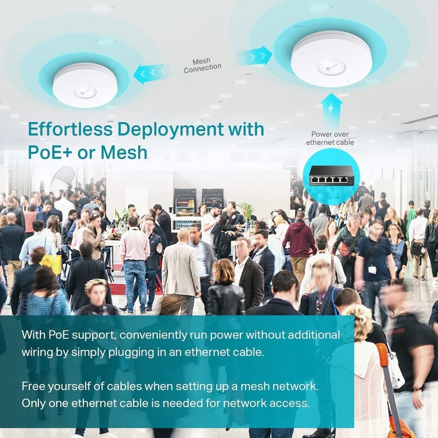 TP-Link EAP670 - Omada WiFi 6 AX5400 Wireless 2.5G Ceiling Mount Access Point