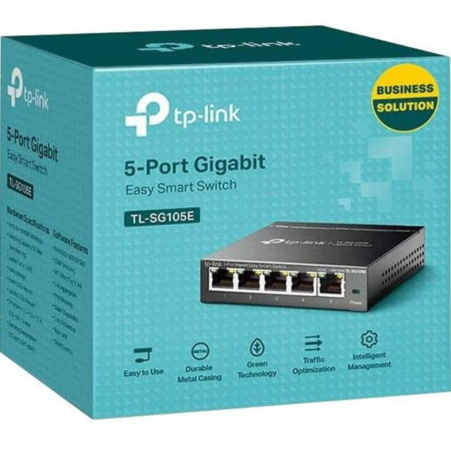 TP Link Gigabit Switch 5 Port - Easy Smart Network Switch | TecISoft TL-SG105E