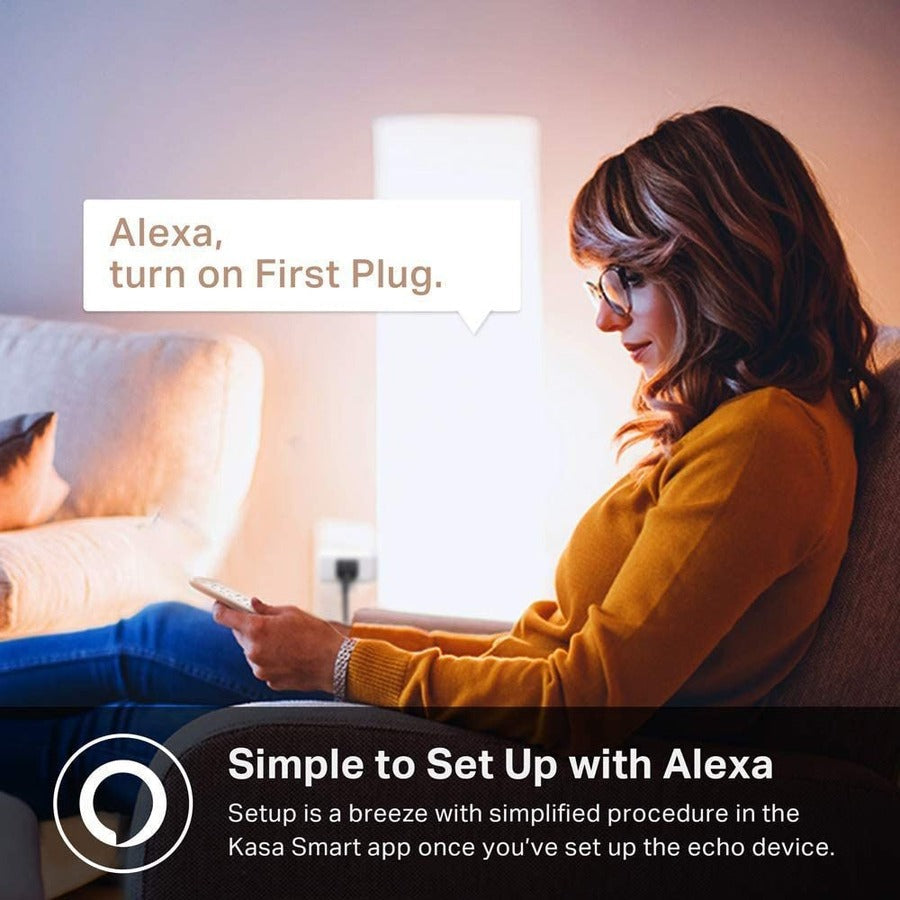 TP-Link Kasa Smart Plug HS105 - Kasa Smart Plug Mini, Smart Home Wi-Fi Outlet Works with Alexa & Google Home