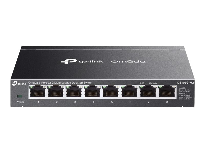 TP-Link Omada DS108G-M2 V1.6 - Switch - unmanaged - 8 x 2.5GBase-T - desktop, wall-mountable