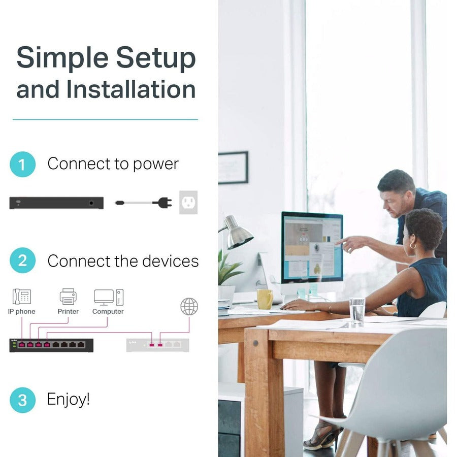 TP-Link TL-SG1008MP - 8-Port Gigabit PoE Switch