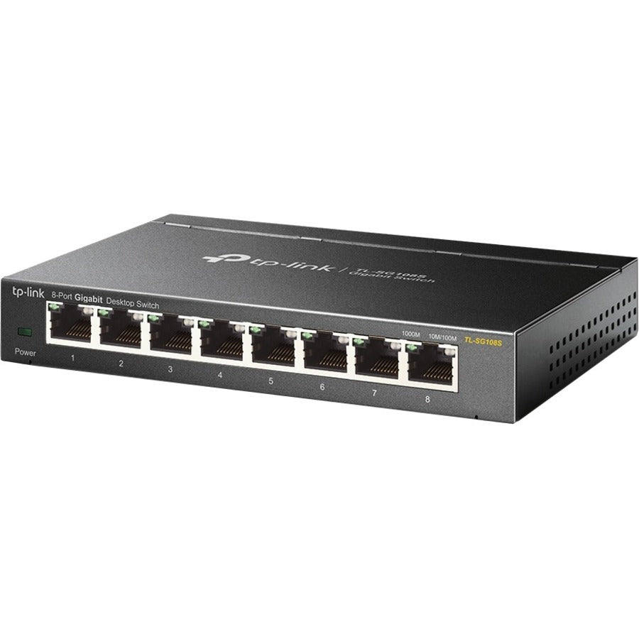 TP-Link TL-SG108S 8-Port Gigabit Desktop Switch - Unmanaged Green Ethernet | Tecisoft