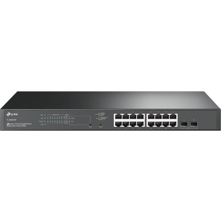 TP-Link TL-SG2218P - JetStream&trade; 18-Port Gigabit Smart Switch with 16-Port PoE+ - 16