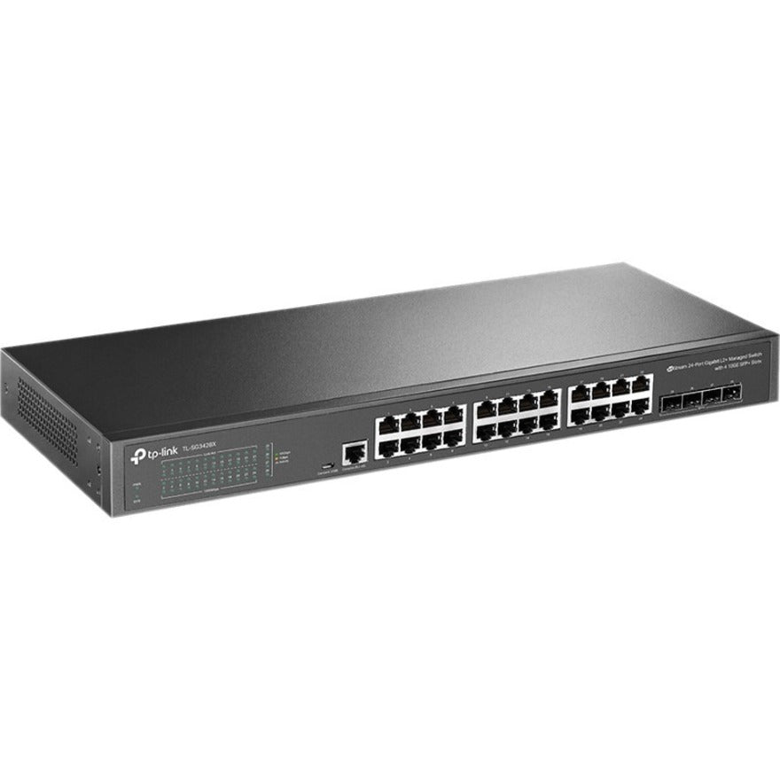 TP-Link TL-SG3428X-M2 - JetStream 24-Port 2.5GBASE-T L2+ Managed Switch with 4 10GE SFP+ Slots