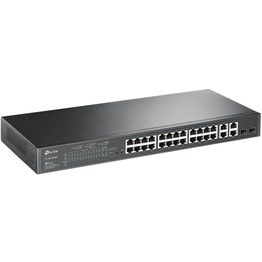 TP-Link TL-SL2428P - 24 Port Fast Ethernet Smart Managed PoE Switch