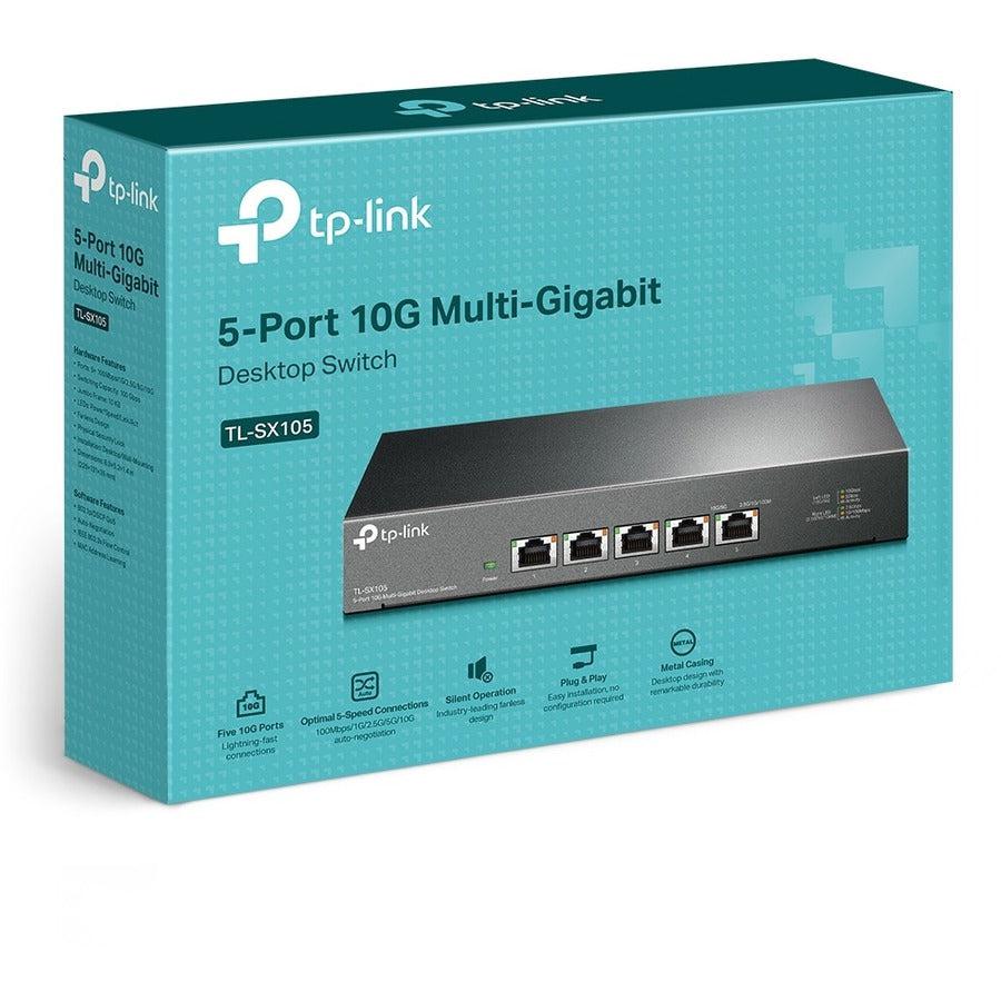 TP-Link TL-SX105 - 5 Port 10G/Multi-Gig Unmanaged Ethernet Switch