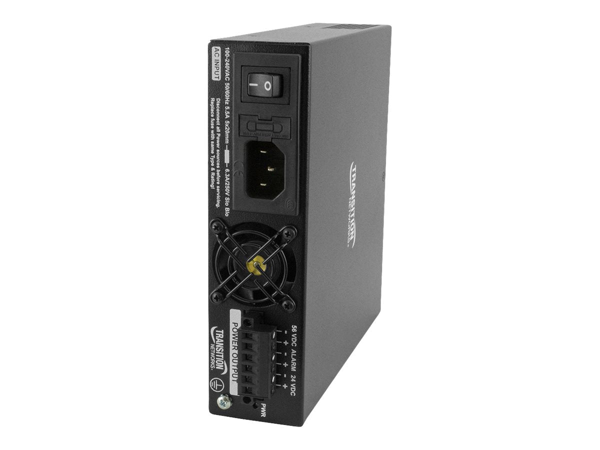 TRANSITION NETWORKS Hardened 345W Isolated Dual Output Power Supply 56VDC 24VDC