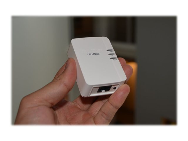 TRENDNET 500 Mbps Powerline Ethernet Adapter Kit TPL-406E2K for Home & Office