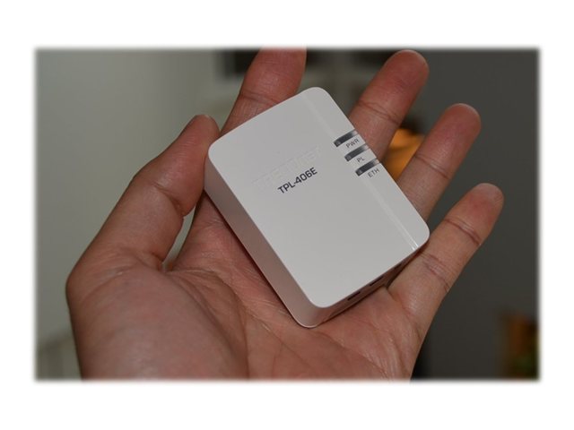 TRENDNET 500 Mbps Powerline Ethernet Adapter Kit TPL-406E2K for Home & Office