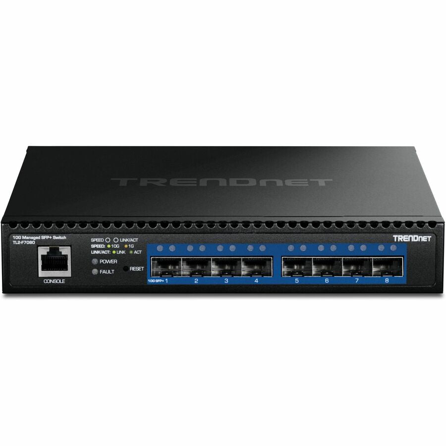 TRENDNET TL2-F7080 Wired 10Gbps Switch 9-Port for SMB Networking