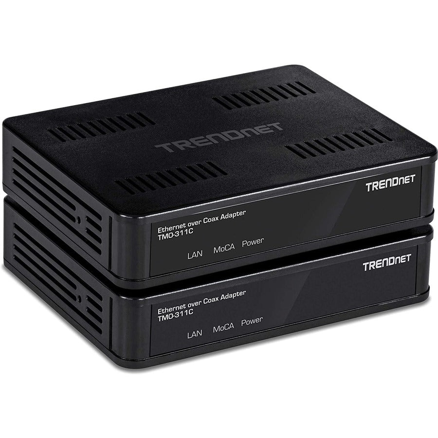 TRENDnet TMO-311C2K MoCA 2.0 Ethernet Over Coax Adapter 2-Pack - Gigabit Network Adapter | TRENDnet