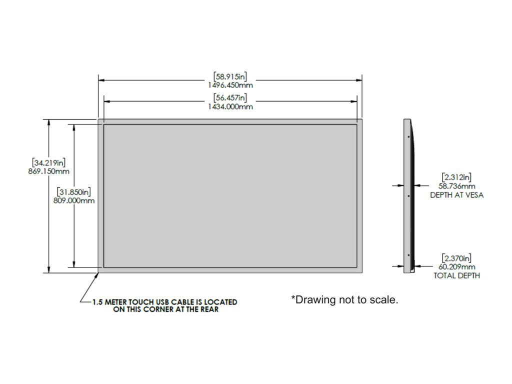 TSItouch LG 65UH5F-H - 65 Diagonal Class LCD flat panel display - interactive digital signage - with touchscreen (multi touch) TSI65PLFFTACCZZ
