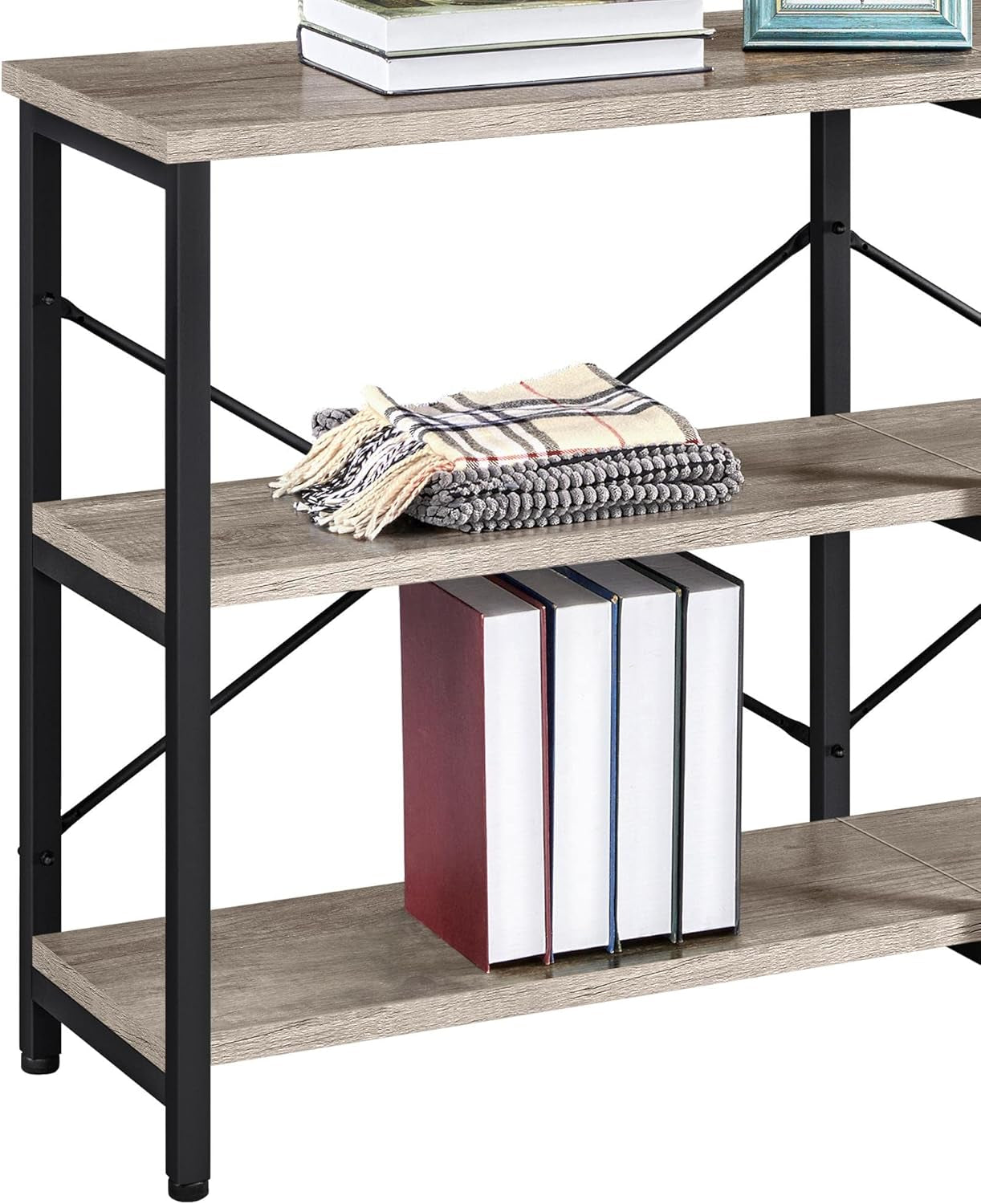 TV Stand Up To 65 Inches With 3 Tier Storage Shelves