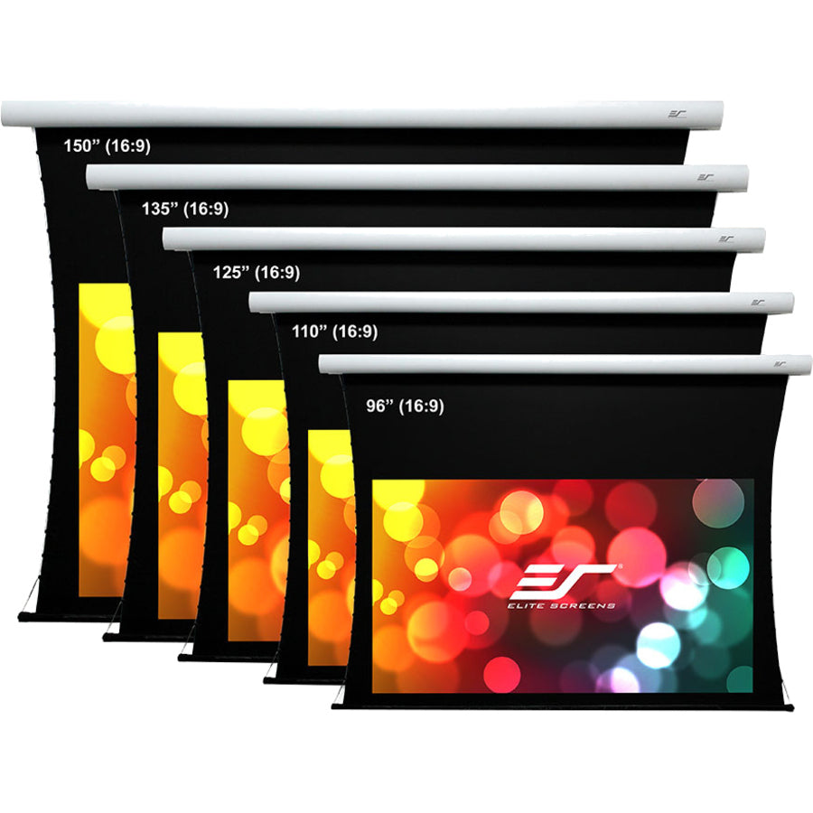 Tab-Tensioned Electric Projection Screen - Elite TE96HW2B-E24 96" CineTension B CineWhite | TECISOFT