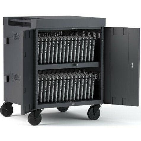 Tablet Charging Cart - Mobile Device Storage Solution for 32 Tablets | Tecisoft TVC32PAC-BP