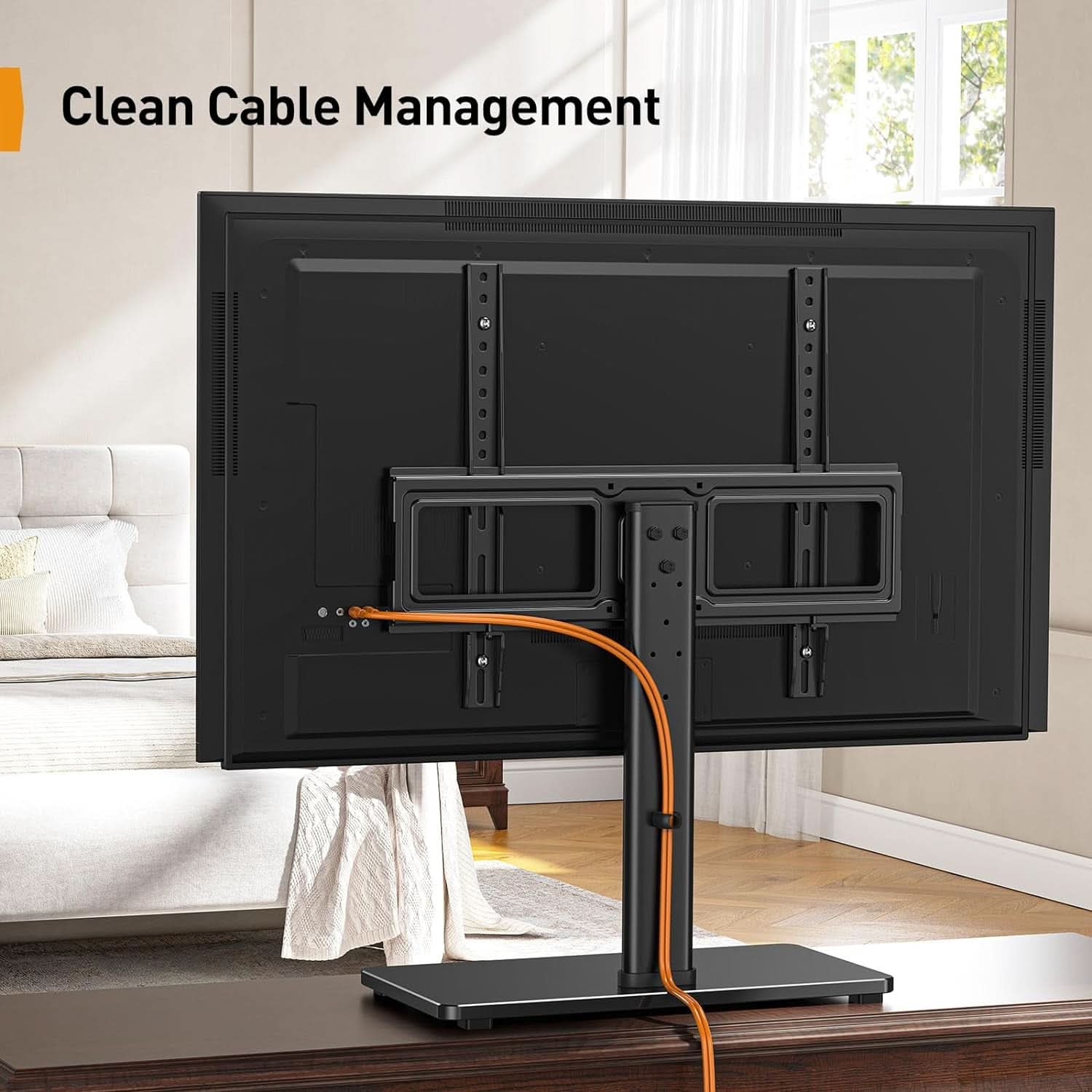 Tabletop TV Stand 23 to 60 Inches Height Adjustable