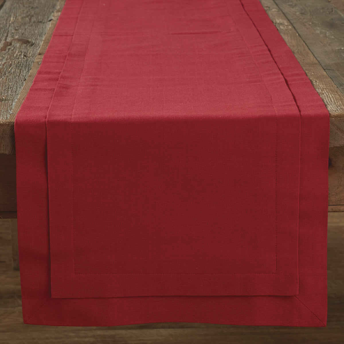 Tailored Table Runner - 72" - Red