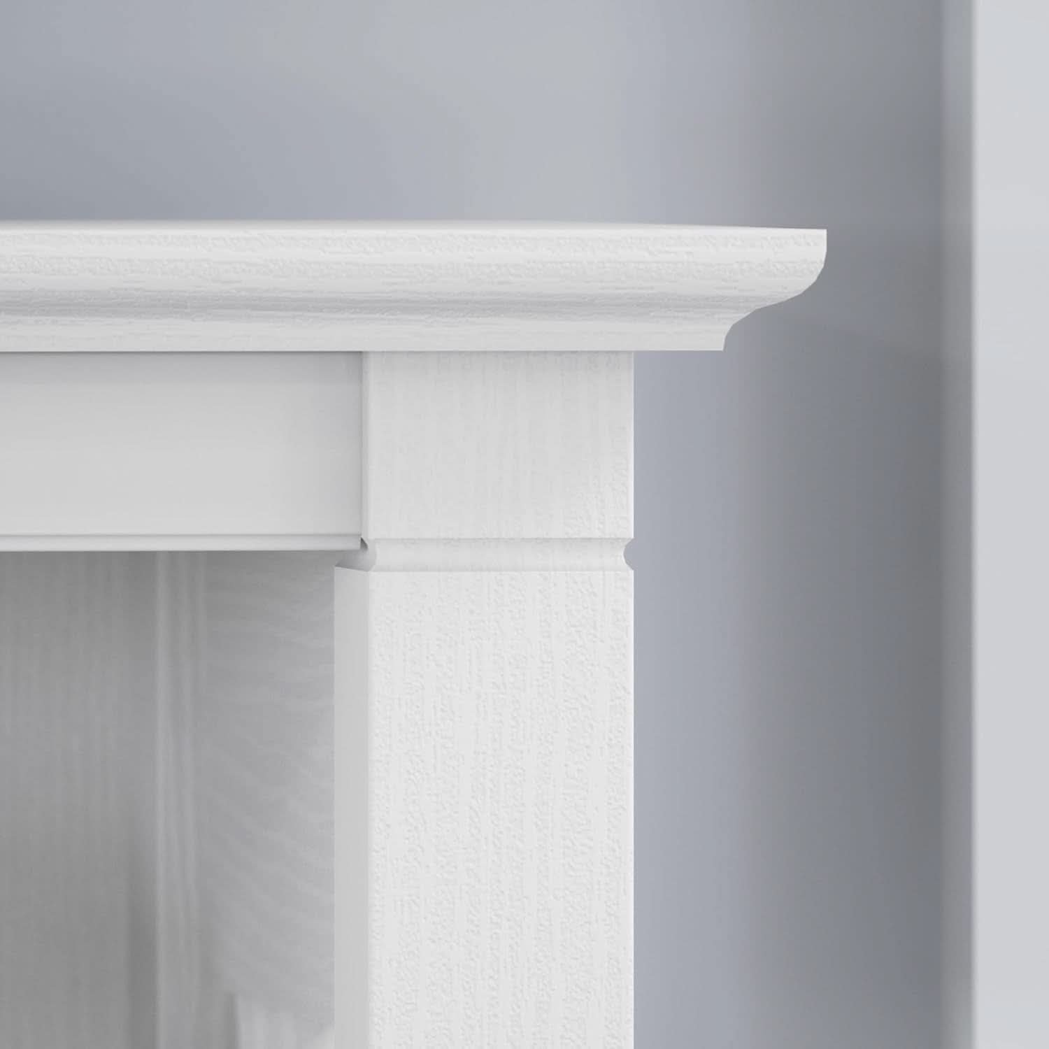 Tall 5 Shelf Bookcase In Pure White Oak Modern Farmhouse