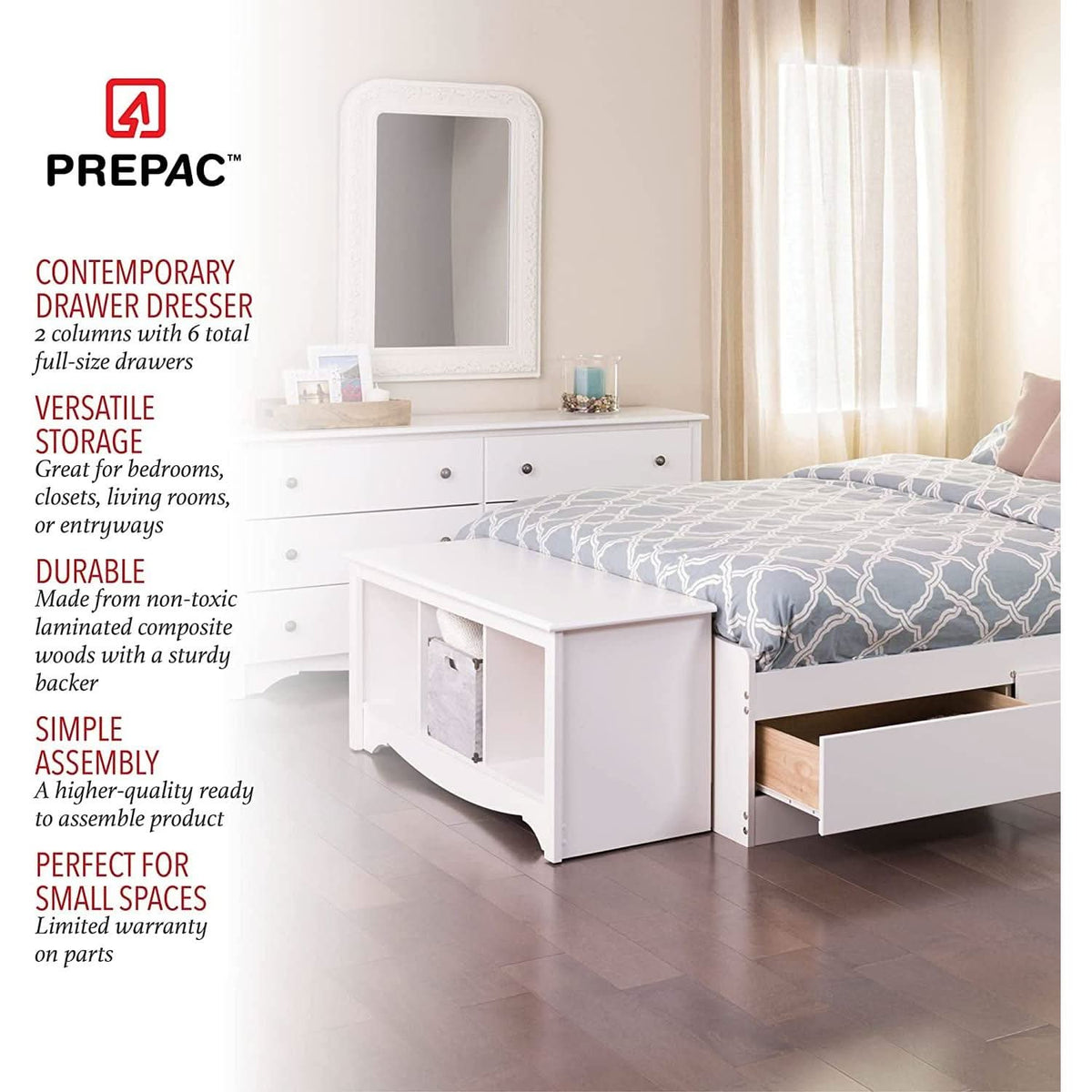 Tall Dresser Coffee Brown With Removable Fabric Bins