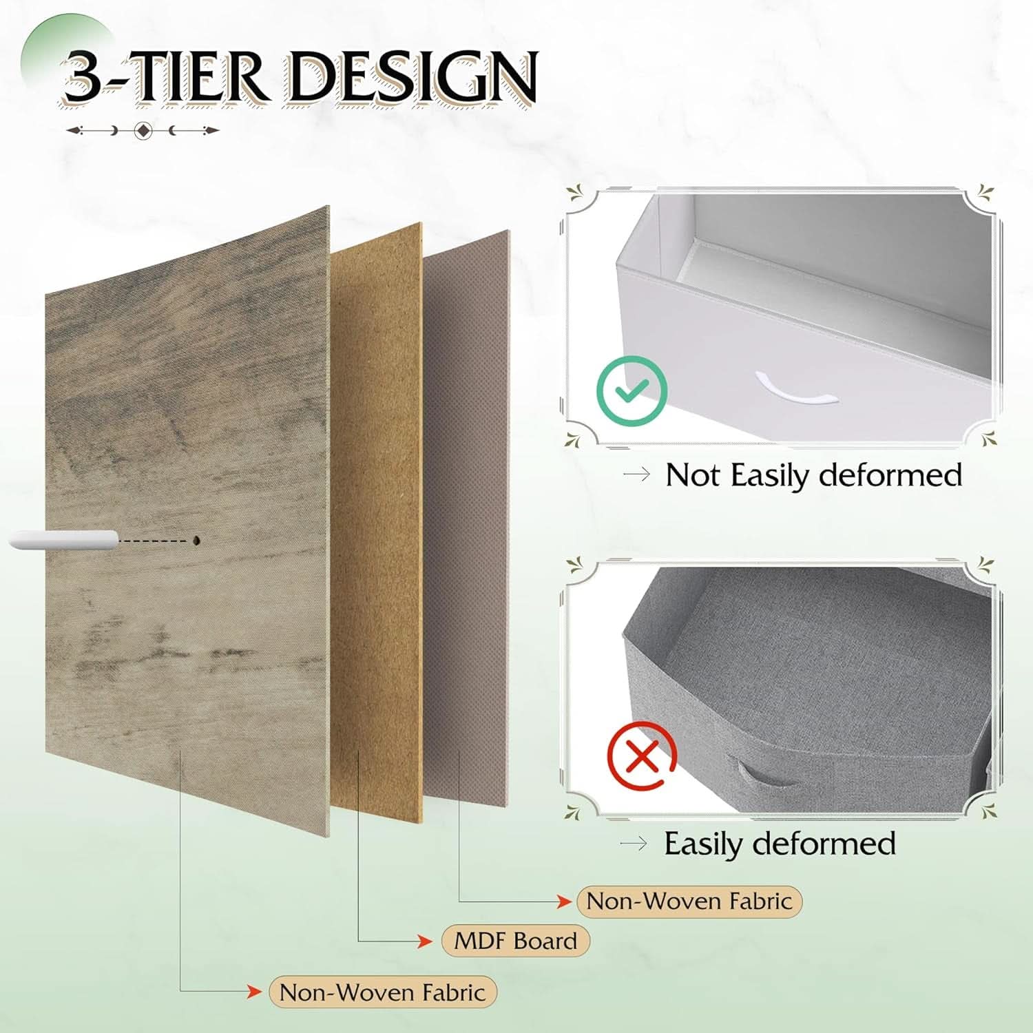 Tall Fabric Dresser Storage Tower 11 Drawer Greige Bedroom